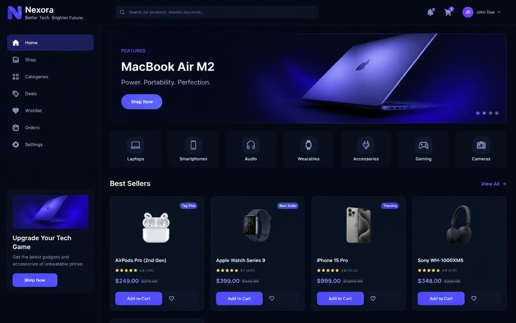 Nexora — Tienda online